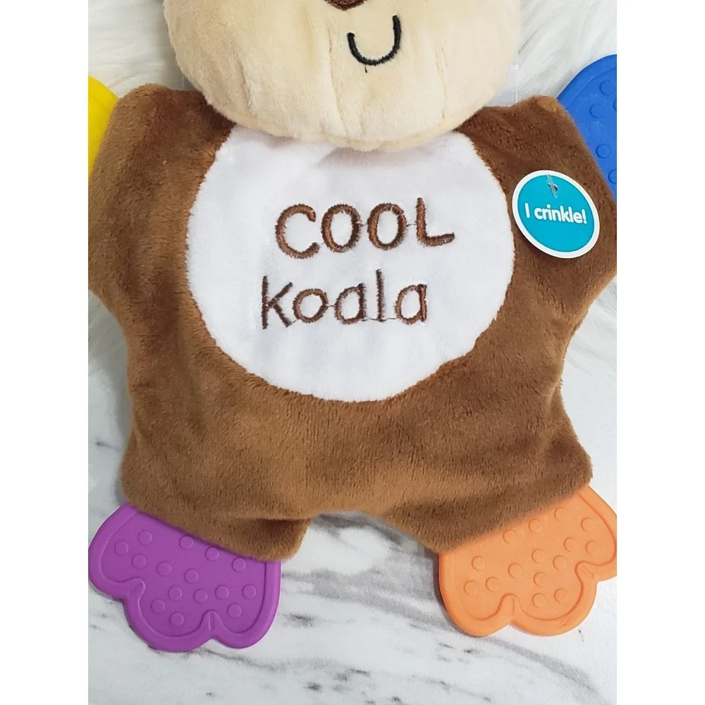 NEW Cribmates KOALA BEAR‎ Doll Teether Toy Sensory Sound Baby Lovey Shower Gift